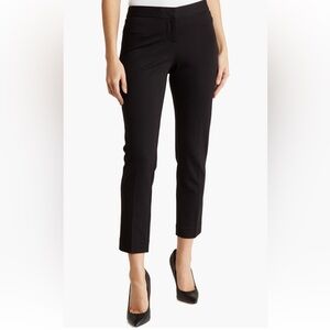 Amanda & Chelsea Black Ponte Knit Work Pants Size 8 NWOT Ultra Soft Stretch